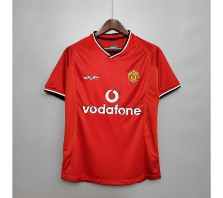 Manchester United 01/02 Home Red Soccer Jersey